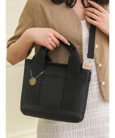 Women's Tote Bag for Women Zipper Square Bag Satchel Purse and Handbags Ladies Shoulder Totes Bag Crossbody Bags Black $10.25...