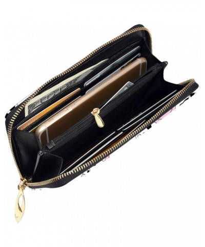 Happy Cow Leather Long Wallet Card Holder Organizer Wallet Zipper Wristlet Clutch Bag For Men Women $21.00 Wristlets