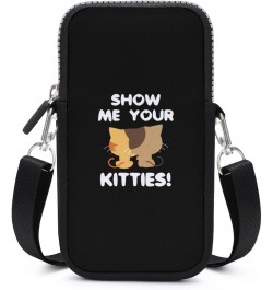 Show Me Your Kitty Unisex Cross-Body Bags Small Phone Purses Wallet Shoulder Bag Pouch for Travel Beach Workout $13.03 Crossb...