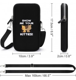 Show Me Your Kitty Unisex Cross-Body Bags Small Phone Purses Wallet Shoulder Bag Pouch for Travel Beach Workout $13.03 Crossb...