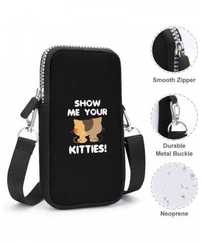 Show Me Your Kitty Unisex Cross-Body Bags Small Phone Purses Wallet Shoulder Bag Pouch for Travel Beach Workout $13.03 Crossb...