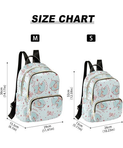 Mini Backpack for Women, Cute Elephant Bee Travel Backpack Purse for Ladies, Small Bookbag Daypack Shoulder Bag S Multi388 Sm...