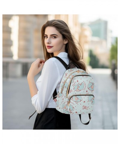 Mini Backpack for Women, Cute Elephant Bee Travel Backpack Purse for Ladies, Small Bookbag Daypack Shoulder Bag S Multi388 Sm...