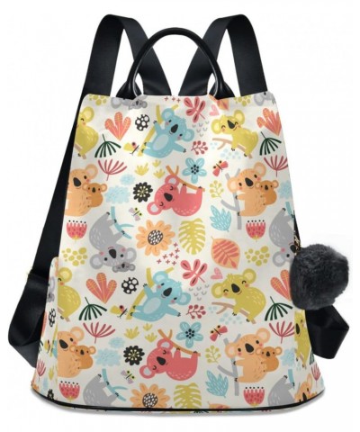 Koala Women Backpack Purse Anti-theft Lightweight Shoulder Bag $19.20 Backpacks