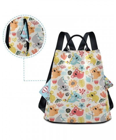 Koala Women Backpack Purse Anti-theft Lightweight Shoulder Bag $19.20 Backpacks