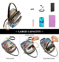 Quilted Crossbody Bags for Women,Fish (4) Women's Crossbody Handbags Small Travel Purses Phone Bag $9.46 Crossbody Bags