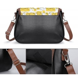 Fashion Crossbody Bags Women's Shoulder Bags Classic City Leather Satchels Hobo Bags Leaves Pattern Color4 $26.39 Hobo Bags