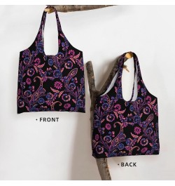 Paisley Single Shoulder Commuter Canvas Tote Bags For Women And Men Paisley 26 $11.65 Totes