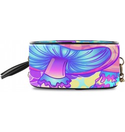 Women's Psychedelic Mushroom Unique Blue Crossbody Bag Fashion Purses Bag Cross Body Bag Shoulder Handbag with Adjustable Cha...