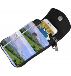 Wind Turbines Generating Electricity Crossbody Bags For Women Mini Phone Purse Shoulder Handbags Card Holder Wallet $13.43 Cr...