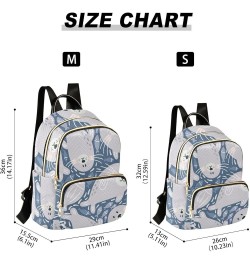 Cute Seal Fish Water Mini Backpack Purse for Women, Travel Backpack Fashion Backpack Handbag Shoulder Bag Small Casual Daypac...