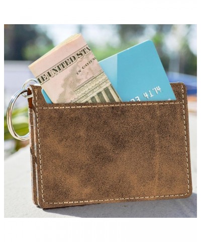 ID Holder Wallet, Accounting, Personalized Engraving Included (Dark Brown) Rustic $13.16 Wallets