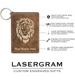 ID Holder Wallet, Accounting, Personalized Engraving Included (Dark Brown) Rustic $13.16 Wallets