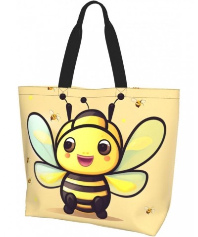 Yellow Bee Women'S Shoulder Shopping Bag, Suitable For Daily Travel Shopping, Handbag Items Storage $16.00 Shoulder Bags