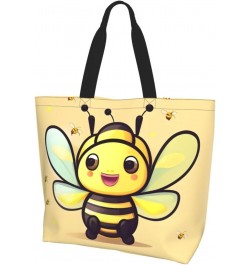 Yellow Bee Women'S Shoulder Shopping Bag, Suitable For Daily Travel Shopping, Handbag Items Storage $16.00 Shoulder Bags