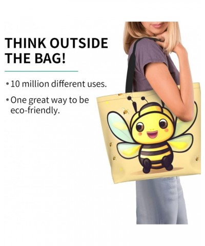 Yellow Bee Women'S Shoulder Shopping Bag, Suitable For Daily Travel Shopping, Handbag Items Storage $16.00 Shoulder Bags