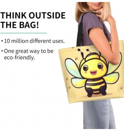 Yellow Bee Women'S Shoulder Shopping Bag, Suitable For Daily Travel Shopping, Handbag Items Storage $16.00 Shoulder Bags