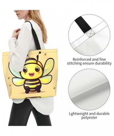 Yellow Bee Women'S Shoulder Shopping Bag, Suitable For Daily Travel Shopping, Handbag Items Storage $16.00 Shoulder Bags