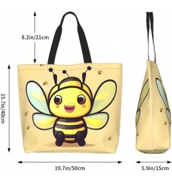 Yellow Bee Women'S Shoulder Shopping Bag, Suitable For Daily Travel Shopping, Handbag Items Storage $16.00 Shoulder Bags