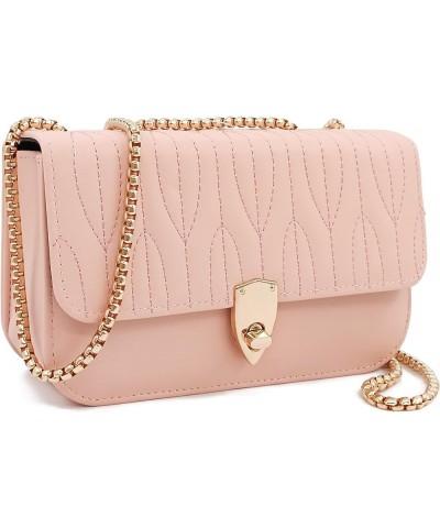 Mini Shoulder Bag for Women PU Leather Small Bags for Women Little Tote Bag Women Purses Pink $7.47 Shoulder Bags