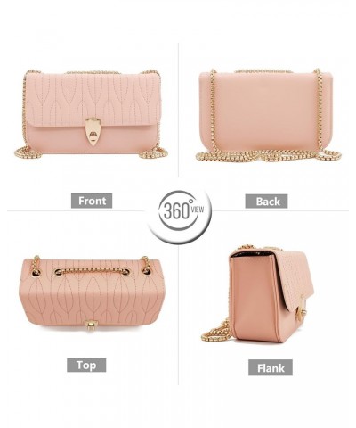 Mini Shoulder Bag for Women PU Leather Small Bags for Women Little Tote Bag Women Purses Pink $7.47 Shoulder Bags