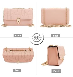 Mini Shoulder Bag for Women PU Leather Small Bags for Women Little Tote Bag Women Purses Pink $7.47 Shoulder Bags