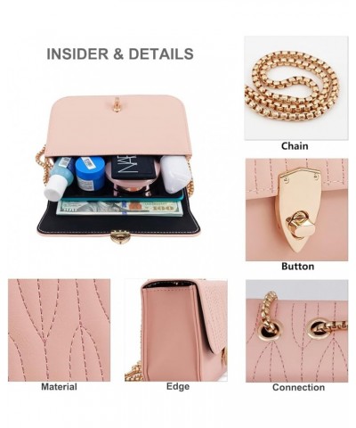 Mini Shoulder Bag for Women PU Leather Small Bags for Women Little Tote Bag Women Purses Pink $7.47 Shoulder Bags