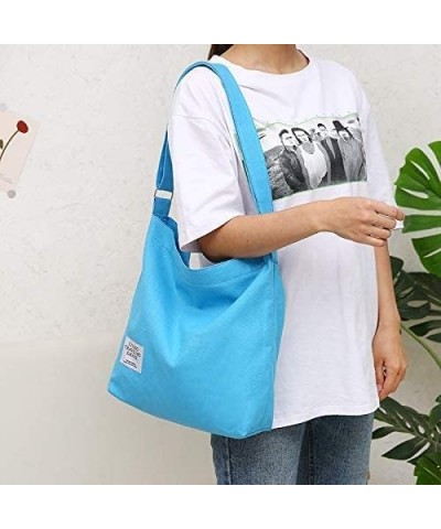 Women's Retro Large Size Big Capacity Canvas Relaxed Hobo Crossbody Handbag Casual Tote Canvas Shoulder Bags (Dark Green,36 *...