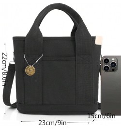 Women's Tote Bag for Women Zipper Square Bag Satchel Purse and Handbags Ladies Shoulder Totes Bag Crossbody Bags Black $10.25...