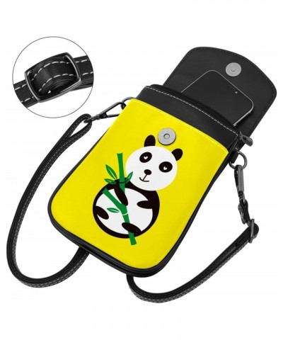 Crossbody Bag for Women, Purse, Messenger Bag, Shoulder Bag, Yellow Pattern Panda $14.29 Shoulder Bags