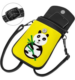 Crossbody Bag for Women, Purse, Messenger Bag, Shoulder Bag, Yellow Pattern Panda $14.29 Shoulder Bags