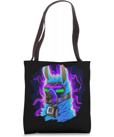 Llama Cyborg Robot Llama Cool Artistic Retro Alpacas Tote Bag $9.24 Totes