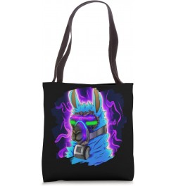 Llama Cyborg Robot Llama Cool Artistic Retro Alpacas Tote Bag $9.24 Totes