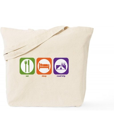 Eat Sleep Rockhound Tote Bag Natural Canvas Tote Bag, Cloth Shopping Bag Eat Sleep Road Trip Tote Bag $8.00 Travel Gear