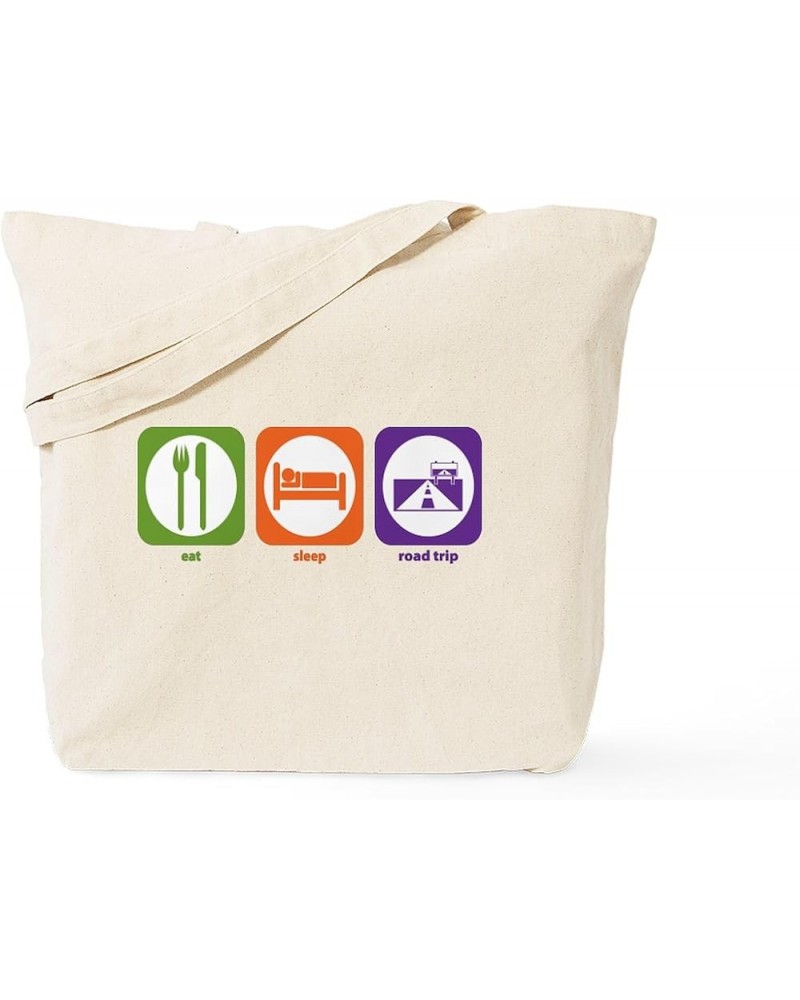 Eat Sleep Rockhound Tote Bag Natural Canvas Tote Bag, Cloth Shopping Bag Eat Sleep Road Trip Tote Bag $8.00 Travel Gear