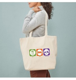 Eat Sleep Rockhound Tote Bag Natural Canvas Tote Bag, Cloth Shopping Bag Eat Sleep Road Trip Tote Bag $8.00 Travel Gear