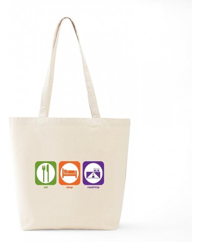 Eat Sleep Rockhound Tote Bag Natural Canvas Tote Bag, Cloth Shopping Bag Eat Sleep Road Trip Tote Bag $8.00 Travel Gear