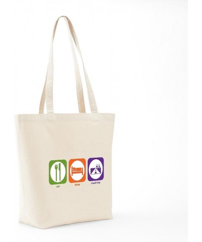 Eat Sleep Rockhound Tote Bag Natural Canvas Tote Bag, Cloth Shopping Bag Eat Sleep Road Trip Tote Bag $8.00 Travel Gear