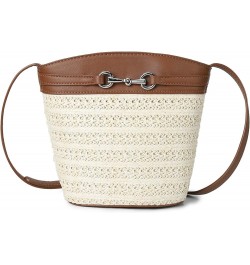 Small Straw Purses for Women Mini Straw Shoulder Bags for Women Crossbody Woven Purse Clutch Rattan Bag Brown $11.61 Clutches