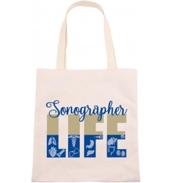 Sonographer Life Tote Bag Sonographer Graduation Gift Ultrasound Technician Gift Sonography Tech Gift Radiologist Gift Beige ...