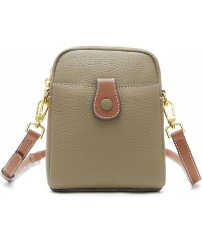 Women Small Shoulder Crossbody Purse Leather Handbag Satchel Bag Coffee $17.04 Satchels