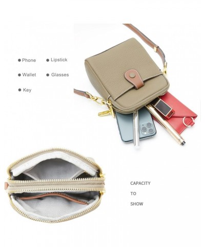 Women Small Shoulder Crossbody Purse Leather Handbag Satchel Bag Coffee $17.04 Satchels