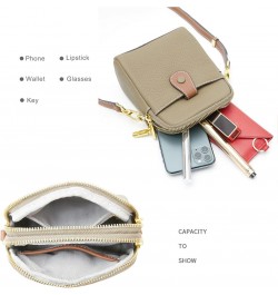 Women Small Shoulder Crossbody Purse Leather Handbag Satchel Bag Coffee $17.04 Satchels