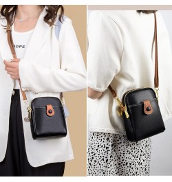 Women Small Shoulder Crossbody Purse Leather Handbag Satchel Bag Coffee $17.04 Satchels