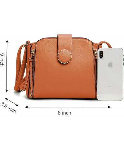 Lightweight Medium Crossbody Bag, Crossbody Purse Shoulder Bag for Women with Adjustable Strap Brown $11.34 Crossbody Bags