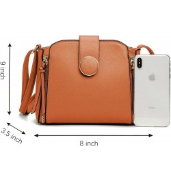 Lightweight Medium Crossbody Bag, Crossbody Purse Shoulder Bag for Women with Adjustable Strap Brown $11.34 Crossbody Bags