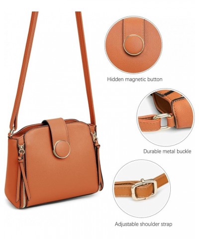 Lightweight Medium Crossbody Bag, Crossbody Purse Shoulder Bag for Women with Adjustable Strap Brown $11.34 Crossbody Bags