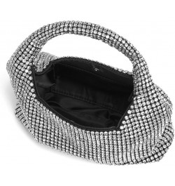 Bling Ladies Rhinestone Evening Clutch Crystal Crescent Bags Sparkly Purses and Handbags for Women Party Prom, Silver Gold $2...