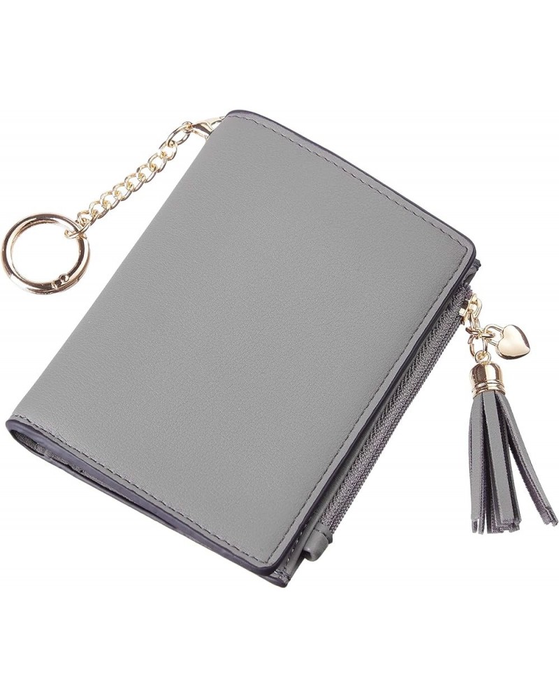 Small Wallet for Women Leather Bifold Women Wallets with Tassel [Rfid Blocking] [Zippered Coin Pocket] Cute Wallets for Girls...