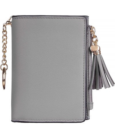 Small Wallet for Women Leather Bifold Women Wallets with Tassel [Rfid Blocking] [Zippered Coin Pocket] Cute Wallets for Girls...